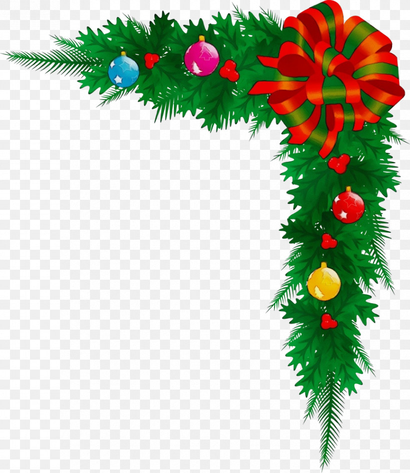 Christmas Decoration, PNG, 865x1000px, Watercolor, Branch, Christmas Decoration, Colorado Spruce, Conifer Download Free