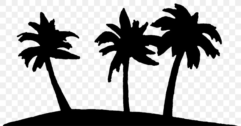 Clip Art Openclipart Palm Trees Free Content, PNG, 800x428px, Palm Trees, Arecales, Art, Black, Blackandwhite Download Free