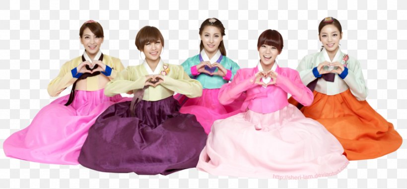 Hanbok KARA K-pop Costume Gyeongbokgung, PNG, 900x419px, Watercolor, Cartoon, Flower, Frame, Heart Download Free