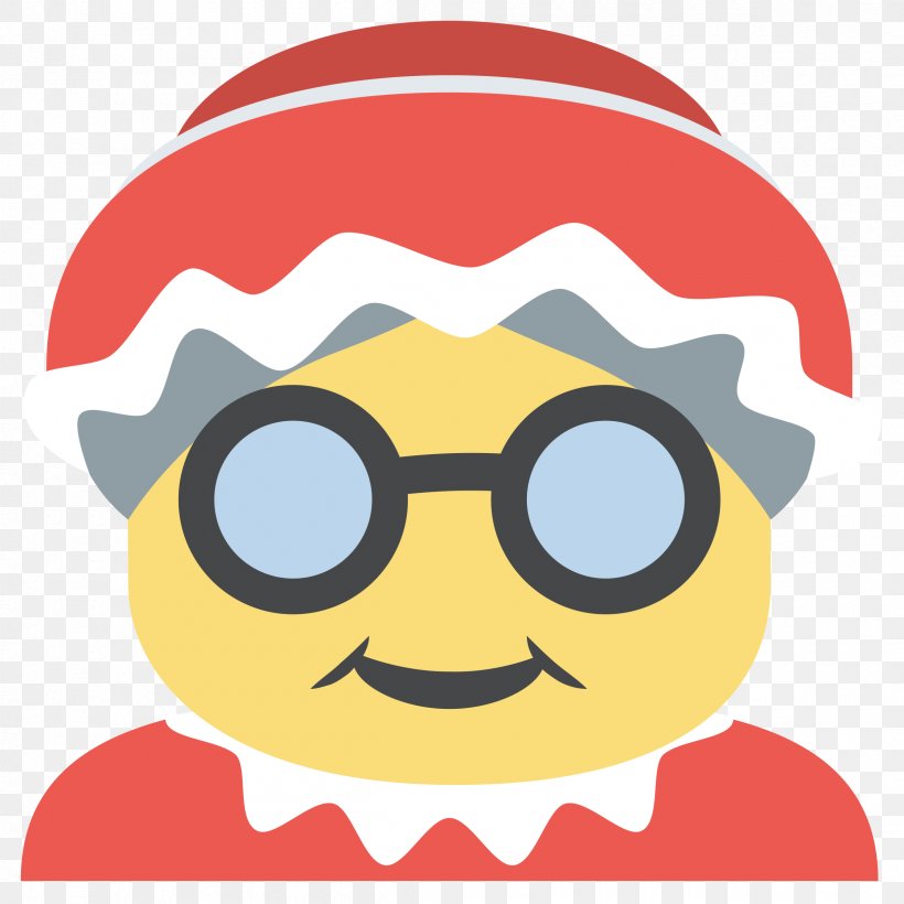 Mrs. Claus Emoji Santa Claus Christmas Emoticon, PNG, 2400x2400px, Mrs Claus, Cheek, Christmas, Christmas Tree, Emoji Download Free