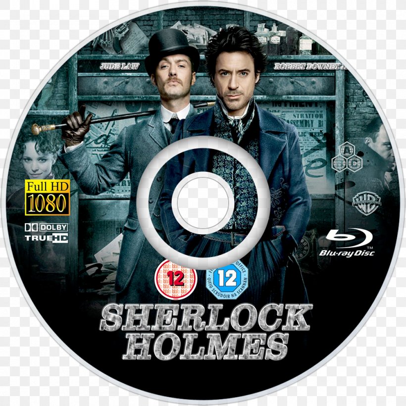 Sherlock Holmes Blu-ray Disc Film DVD 0, PNG, 1000x1000px, 2009, 2011, Sherlock Holmes, Bluray Disc, Brand Download Free