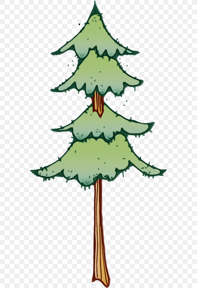 Christmas Tree, PNG, 574x1200px, Watercolor, Christmas Ornament M, Christmas Tree, Dutch Oven, Fir Download Free
