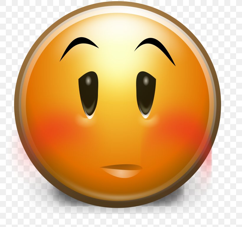 Emoticon Smiley Embarrassment Emoji Blushing, PNG, 768x768px, Emoticon, Anxiety, Blushing, Embarrassment, Emoji Download Free