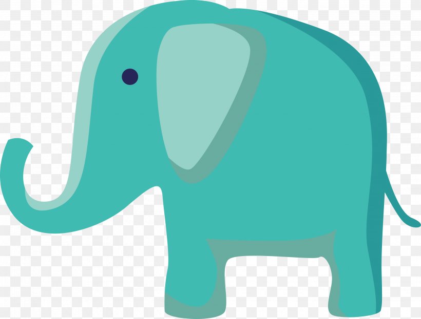 Indian Elephant Blue Clip Art, PNG, 2676x2035px, Indian Elephant, Blue, Designer, Elephant, Elephants And Mammoths Download Free