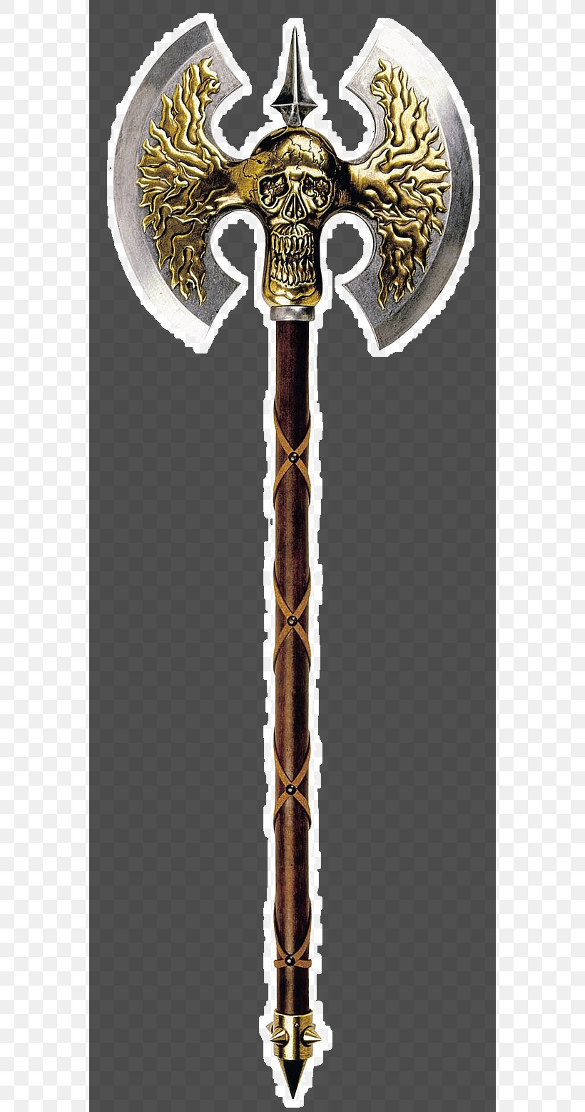 Middle Ages Weapon Axe Sword Brass, PNG, 570x1557px, Middle Ages, Axe, Brass, Cold Weapon, Cross Download Free
