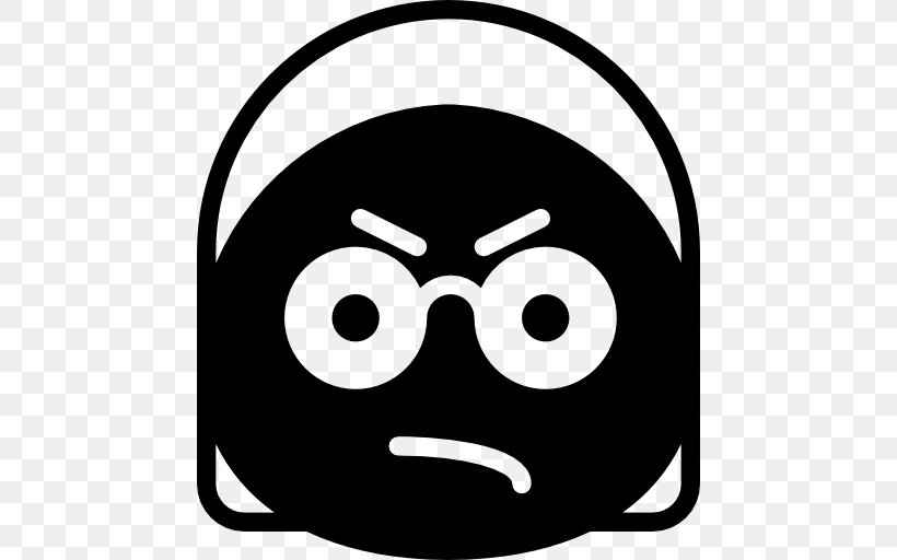 Smiley Emoticon Clip Art, PNG, 512x512px, Smiley, Anger, Black, Black And White, Emoticon Download Free