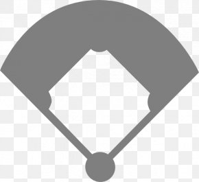 Black And White Baseball Diamond - Baseball Field Ball Diamond Baseball Park Clip Art PNG