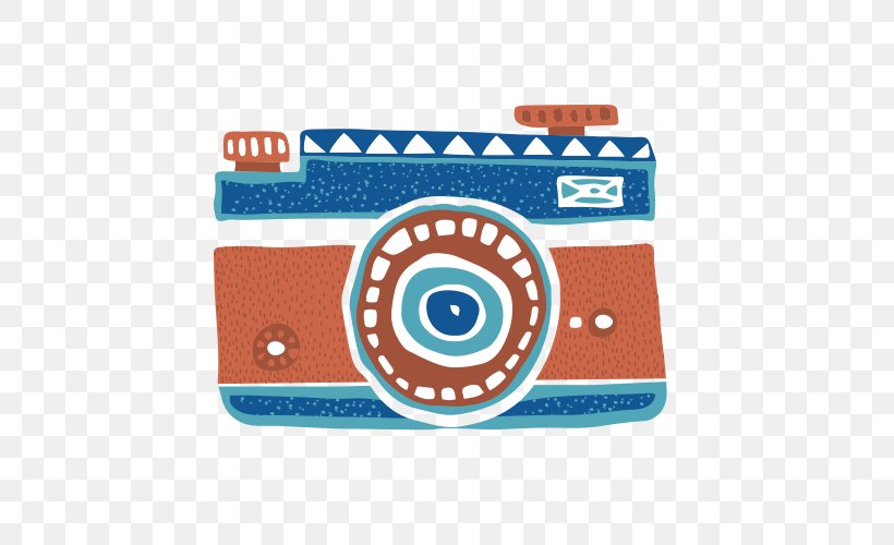 Flat Design Camera, PNG, 500x500px, Flat Design, Blue, Brand, Camera, Material Download Free