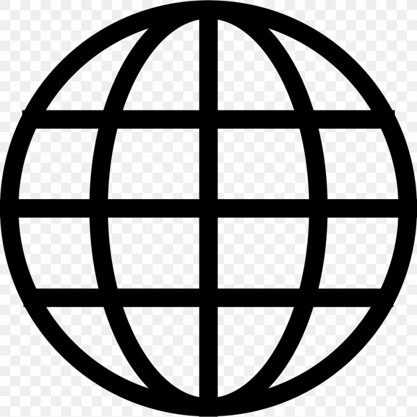 Globe, PNG, 980x982px, Globe, Area, Ball, Black And White, Geography Download Free