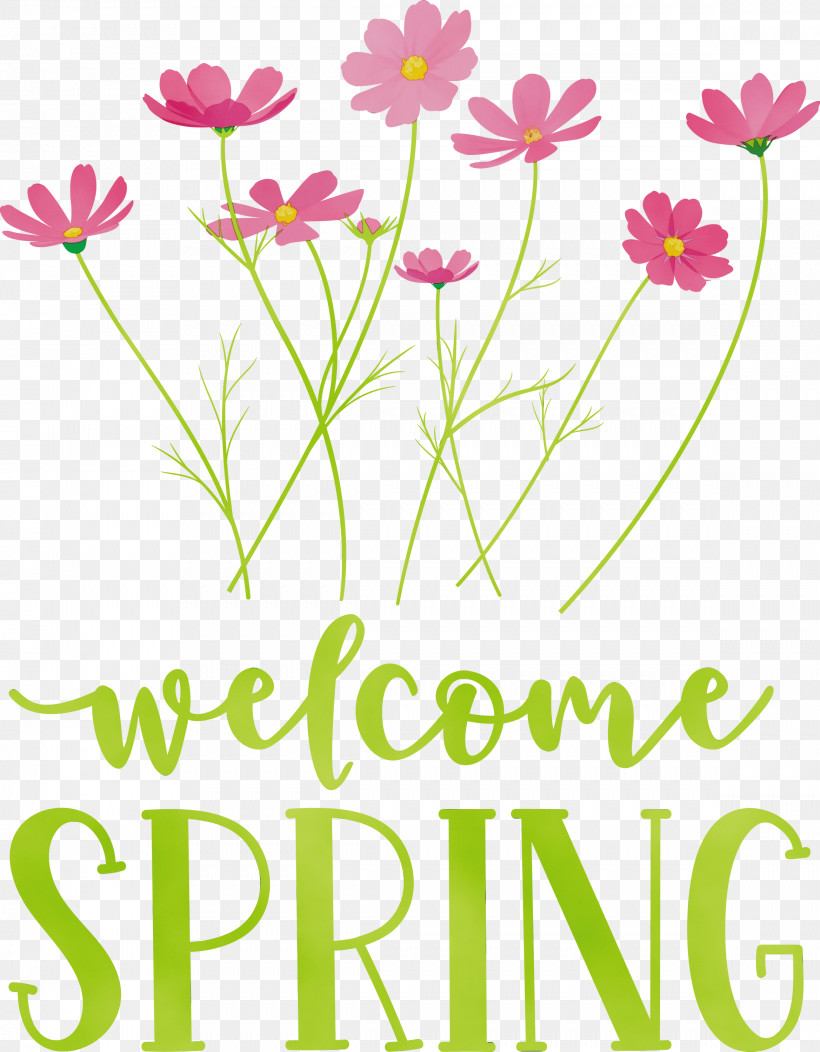 Floral Design, PNG, 2337x3000px, Welcome Spring, Cut Flowers, Floral Design, Flower, Paint Download Free