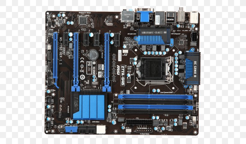 Intel LGA 1155 For Msi Ms-7752 Laptop Motherboard Z77A-G45 Ver:1.1 Skt 1155 Ddr3 100% ATX, PNG, 600x480px, Intel, Atx, Celeron, Computer Component, Computer Hardware Download Free