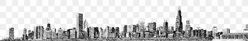 Skyline Drawing Cityscape New York Illustration, PNG, 3425x575px, Skyline, Art, Blackandwhite, Chicago, City Download Free