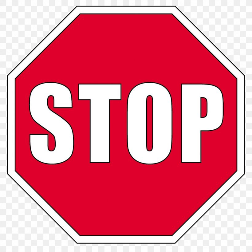 Stop Sign Red Traffic Sign Signaalkleur, PNG, 1024x1024px, Stop Sign, Area, Brand, Logo, Number Download Free