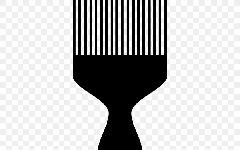 Comb Brush Afro-textured Hair, PNG, 512x512px, Comb, Afrotextured Hair, Black, Black And White, Brush Download Free