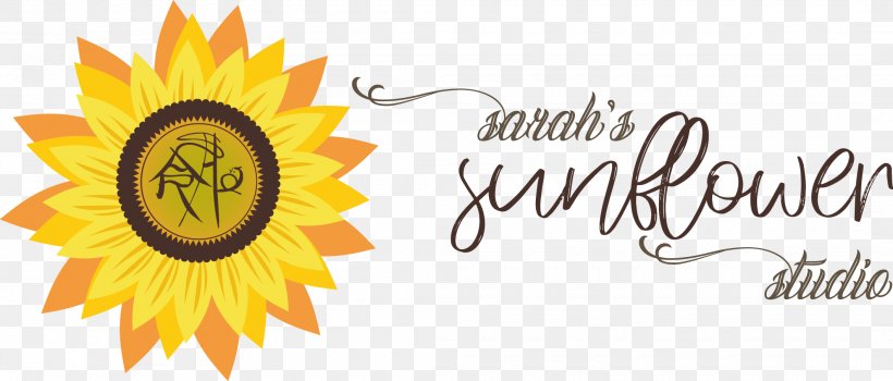Common Sunflower Logo Yellow Font Brand, PNG, 2120x906px, Common Sunflower, Brand, Calligraphy, Color, Computer Download Free