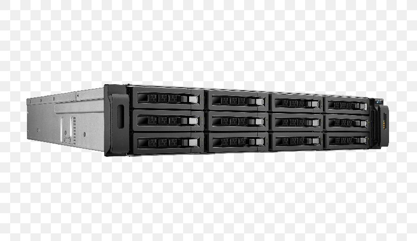 Disk Array Network Storage Systems Serial ATA QNAP REXP-1220U-RP Serial Attached SCSI, PNG, 760x475px, Disk Array, Computer, Computer Network, Computer Servers, Data Storage Download Free