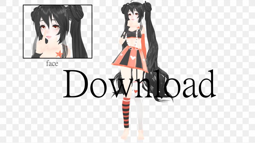 Hatsune Miku MikuMikuDance Clothing Character Black Hair, PNG, 1920x1080px, Watercolor, Cartoon, Flower, Frame, Heart Download Free