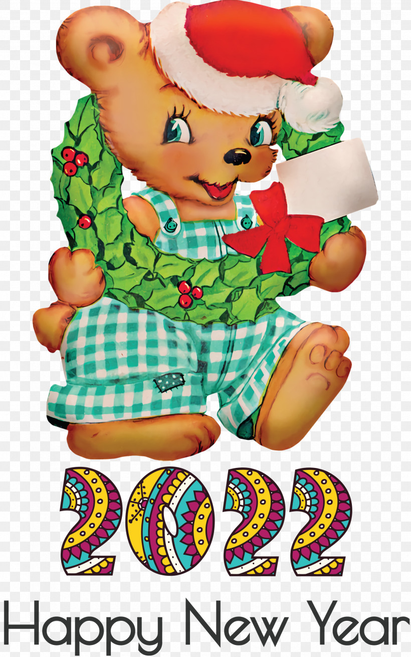 2022 Happy New Year 2022 New Year 2022, PNG, 1876x2999px, Happy New Year, Bears, Bow, Christmas Day, Library Download Free