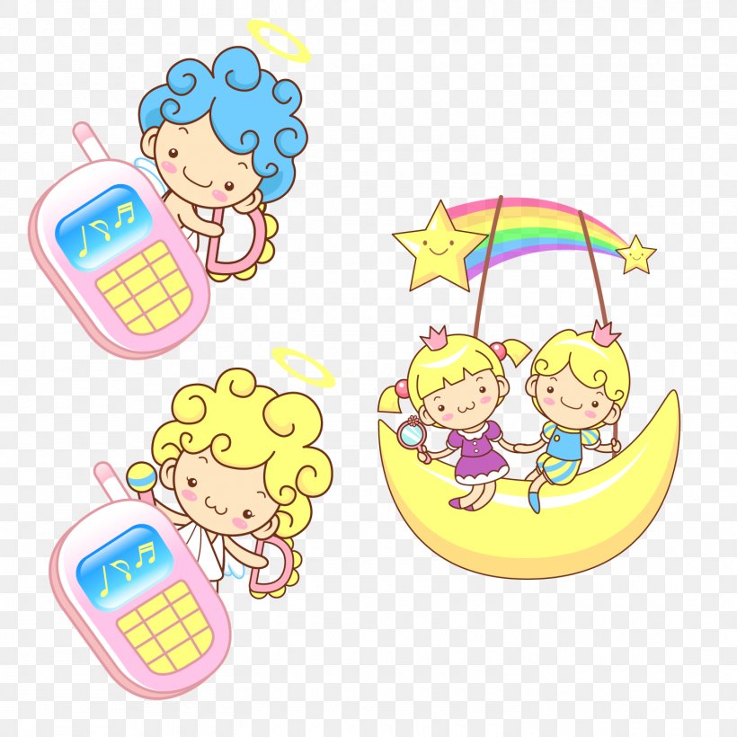 Clip Art Cartoon Image Moon, PNG, 1500x1500px, Cartoon, Angel, Ecommerce, Infant, Mobile Phones Download Free