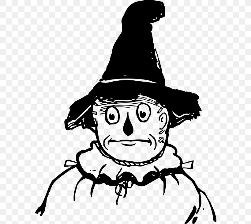 The Scarecrow Of Oz The Wonderful Wizard Of Oz The Land Of Oz Clip Art, PNG, 594x730px, Scarecrow, Art, Artwork, Black, Black And White Download Free