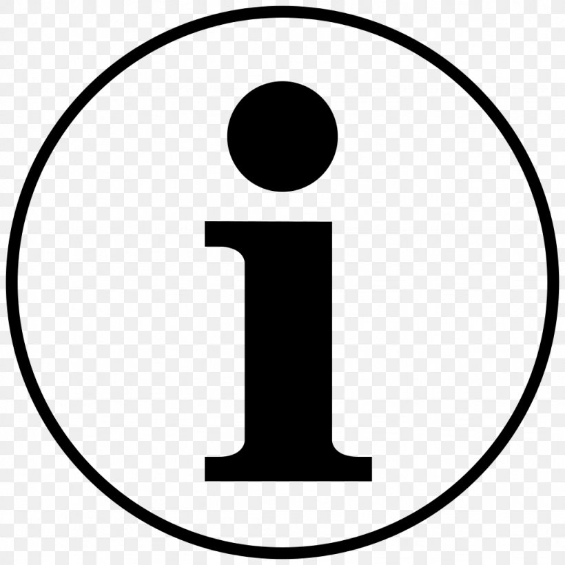 Information Symbol Clip Art, PNG, 1024x1024px, Information, Area, Black And White, Information Sign, Number Download Free