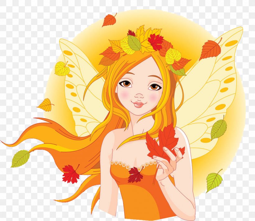 Fairy Autumn Clip Art, PNG, 1000x867px, Watercolor, Cartoon, Flower, Frame, Heart Download Free