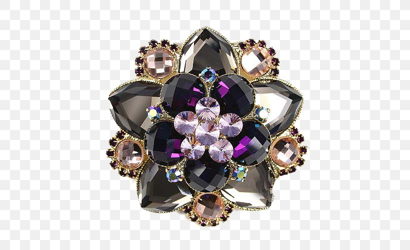 Amethyst Brooch Jewellery Diamond, PNG, 500x500px, Amethyst, Brooch, Diamond, Fashion Accessory, Gemstone Download Free