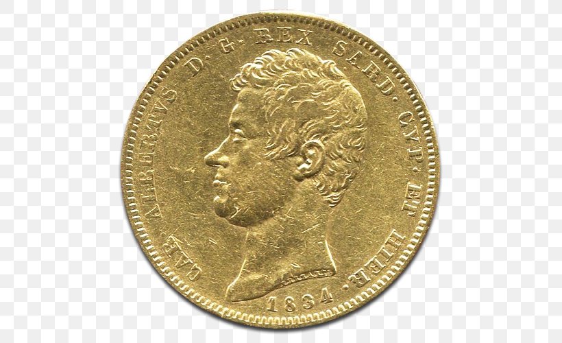 Gold Coin Gold Coin Italian Lira Doubloon, PNG, 500x500px, 20 Lire, Coin, Ancient History, Brass, Bronze Medal Download Free