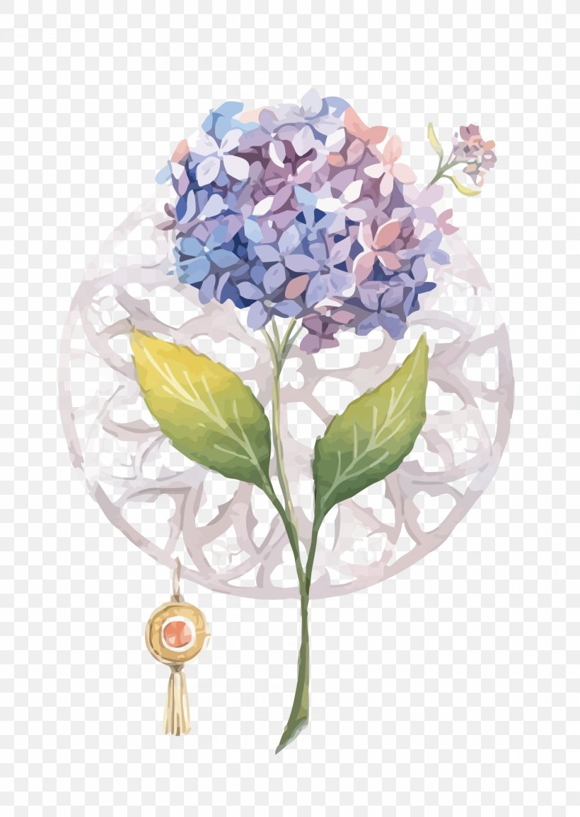 Hydrangea Watercolor Painting, PNG, 1500x2115px, Hydrangea, Art, Color, Cornales, Cut Flowers Download Free