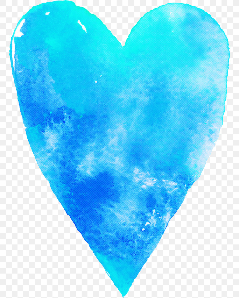 Cobalt Blue M Heart Microsoft Azure Turquoise M 095 Png 758x1024px