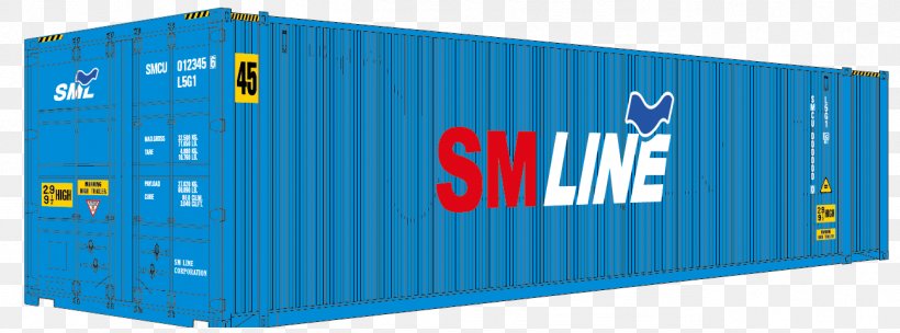 Shipping Container Intermodal Container Cargo Intermodal Freight Transport, PNG, 1299x483px, Shipping Container, Blue, Brand, Cargo, Energy Download Free