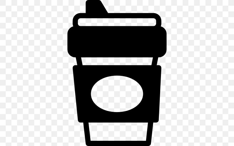 Coffee Cup Take-out Cafe Drink, PNG, 512x512px, Coffee, Black, Black And White, Cafe, Coffee Cup Download Free