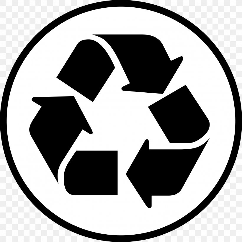 Paper Recycling Recycling Symbol, PNG, 2183x2183px, Paper, Area, Black, Black And White, Brand Download Free