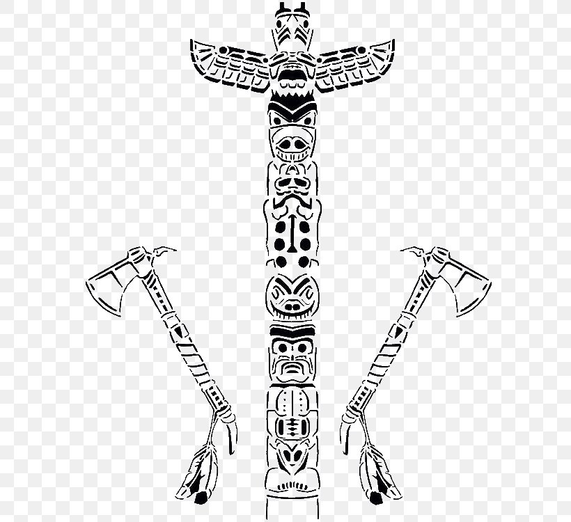 Totem Pole Coloring Book Drawing Visual Arts By Indigenous Peoples Of The Americas, PNG, 600x750px, Totem Pole, Arm, Art, Black And White, Child Download Free