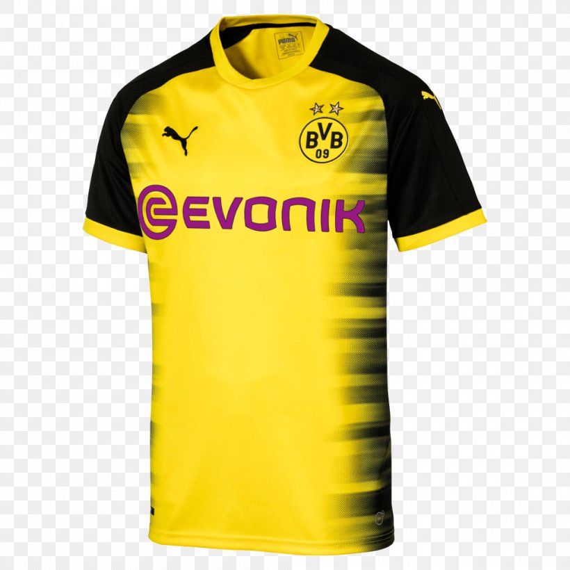Borussia Dortmund 2016–17 UEFA Champions League Third Jersey Kit, PNG, 1000x1000px, 2017, Borussia Dortmund, Active Shirt, Borussia Dortmund Youth Sector, Brand Download Free