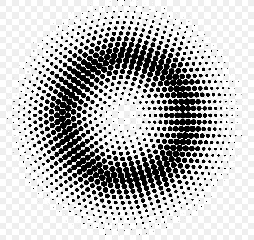 Halftone Royalty-free Circle, PNG, 776x776px, Halftone, Abstract Art, Area, Black, Black And White Download Free
