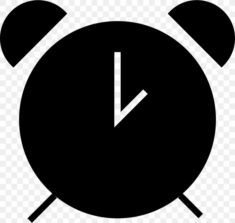 Alarm Clocks Vintage Alarm Clock Clip Art, PNG, 980x928px, Alarm Clocks, Alarm Device, Black, Black And White, Clock Download Free