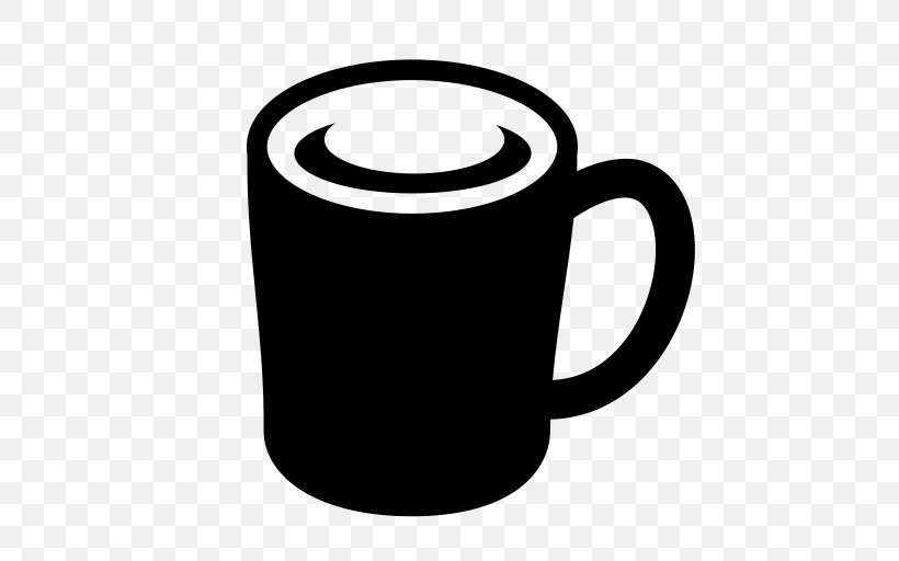 Coffee Mug, PNG, 512x512px, Coffee, Black, Black And White, Coffee Cup, Computer Software Download Free