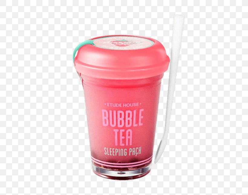 Etude House Bubble Tea Sleeping Pack Green Tea Black Tea, PNG, 645x645px, Bubble Tea, Black Tea, Cup, Etude House, Green Tea Download Free