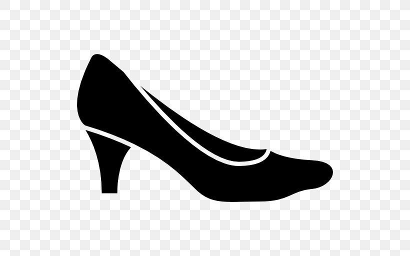 High-heeled Shoe Footwear Clothing Boot, PNG, 512x512px, Shoe, Basic Pump, Black, Black And White, Boot Download Free