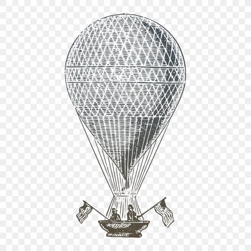 Paper Hot Air Balloon Drawing Clip Art, PNG, 1000x1000px, Paper, Balloon, Black And White, Designer, Drawing Download Free