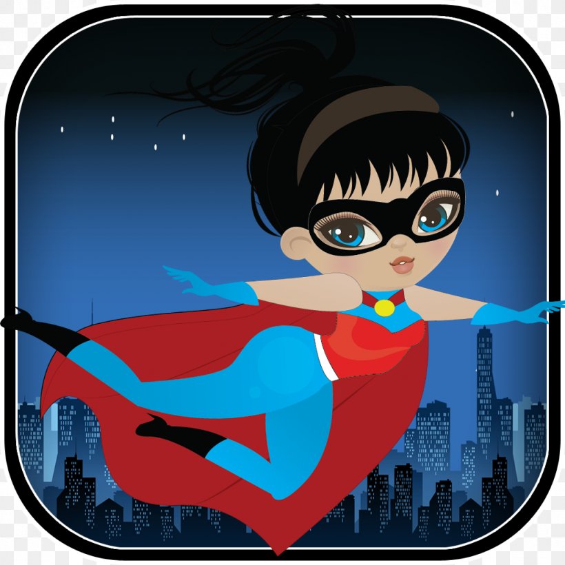 Cartoon Superhero Silhouette City, PNG, 1024x1024px, Cartoon, Art, City, Eyewear, Fictional Character Download Free