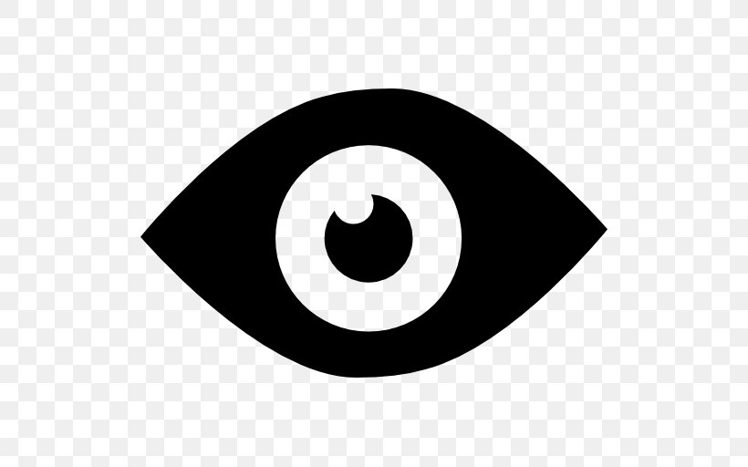 Symbol Eye Visible Spectrum, PNG, 512x512px, Symbol, Black, Black And White, Eye, Flat Design Download Free