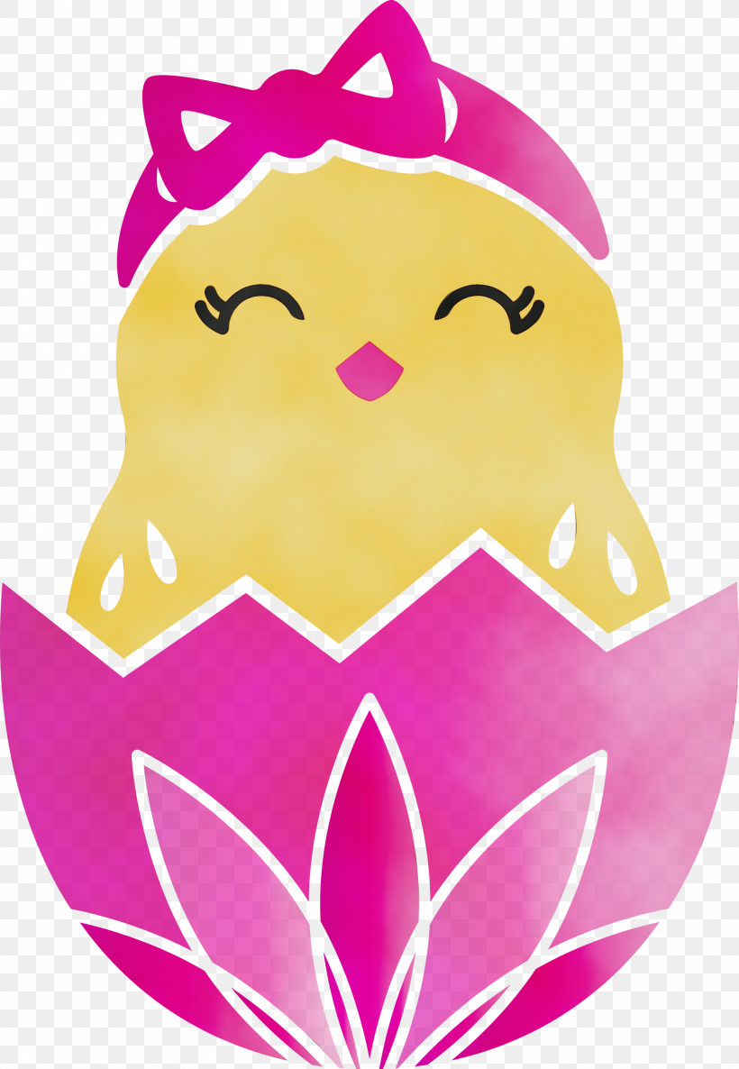 Pink Magenta Smile, PNG, 2073x3000px, Chick In Eggshell, Adorable Chick, Easter Day, Magenta, Paint Download Free