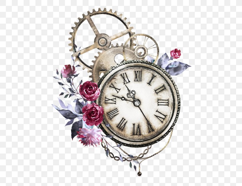 Watercolor Painting Drawing Clock Paper, PNG, 530x630px, Watercolor Painting, Art, Chain, Clock, Clockwork Download Free