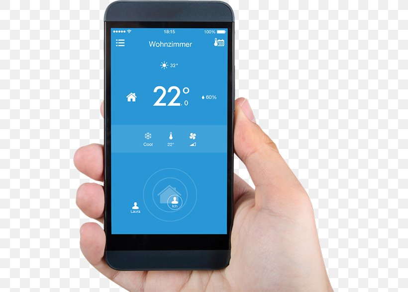 Smartphone Feature Phone Heat Pump Tado° Smart AC Control, PNG, 525x588px, Smartphone, Air Conditioner, Apple, Cellular Network, Communication Device Download Free