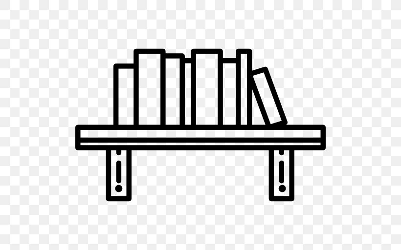 Bookcase Clip Art, PNG, 512x512px, Bookcase, Area, Black And White, Book, Furniture Download Free