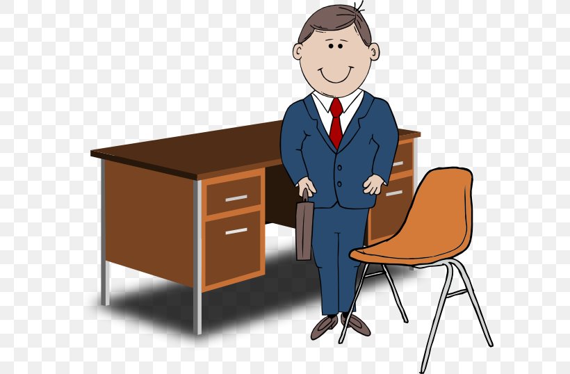 Clip Art, PNG, 600x538px, Desk, Business, Cartoon, Chair, Communication Download Free