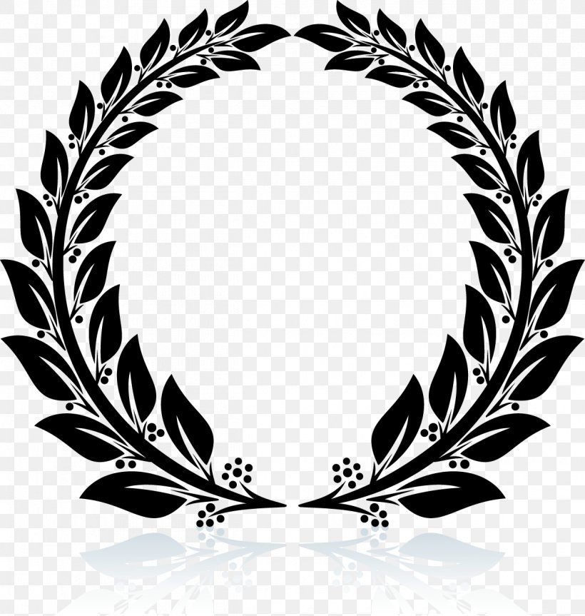 Laurel Wreath Bay Laurel, PNG, 1250x1316px, Laurel Wreath, Bay Laurel, Black And White, Crown, Drawing Download Free