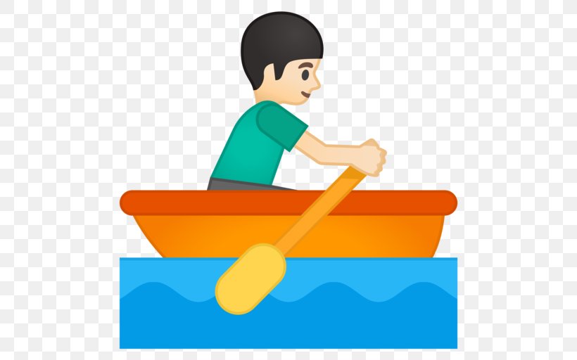 Rowing Emoji Boat Emoticon Clip Art, PNG, 512x512px, Rowing, Area, Arm, Boat, Boy Download Free